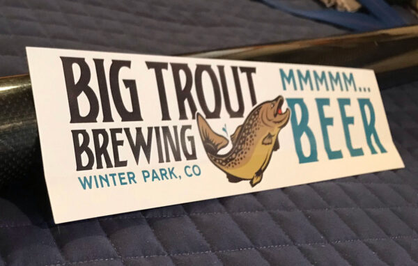 Big Trout Brewing bumper sticker
