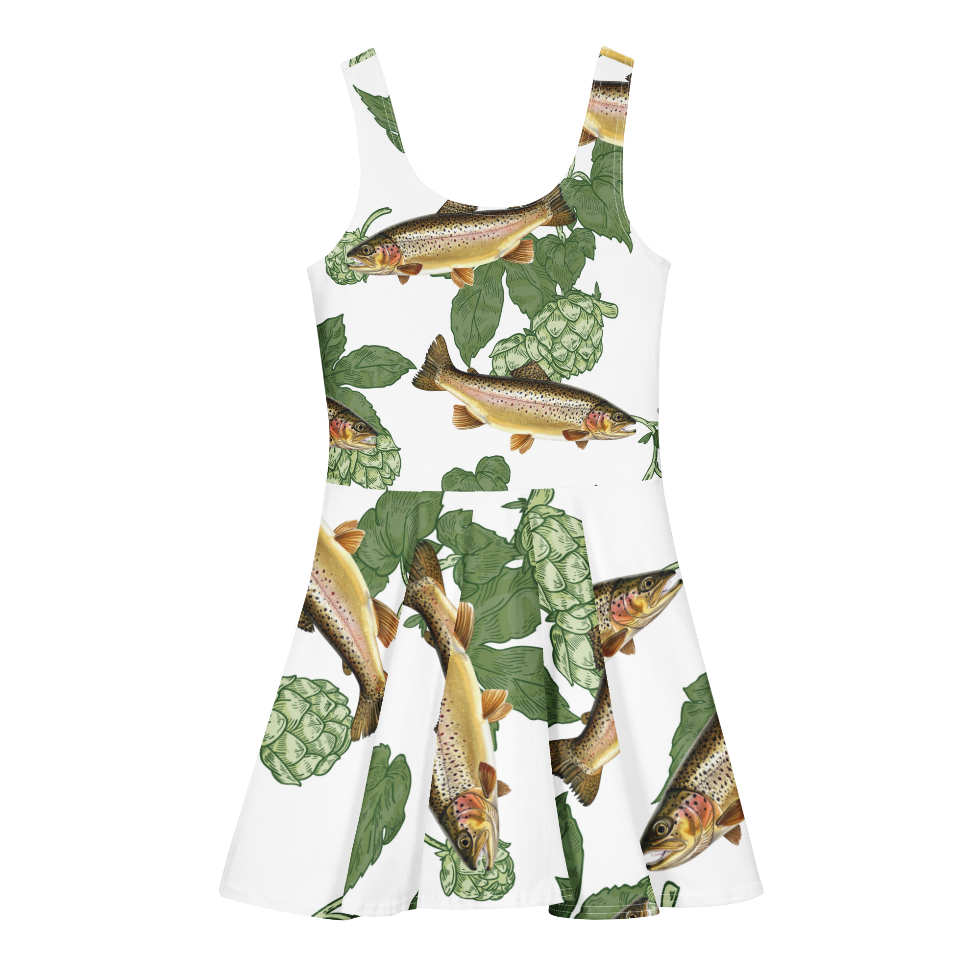 Hoppy Trout cotton skater dress - Image 2