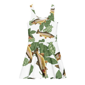 Hoppy Trout cotton skater dress